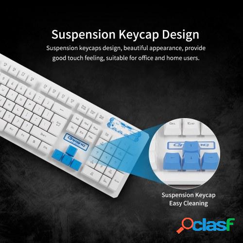 2.4G teclado inalámbrico y ratón óptico Combo suspendido