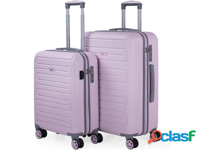 2 Maletas de Viaje SKPAT ABS Lila