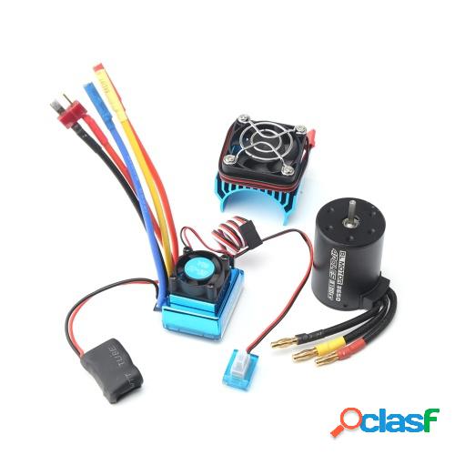 3650 Motor sin escobillas 3100KV con disipador de calor ESC