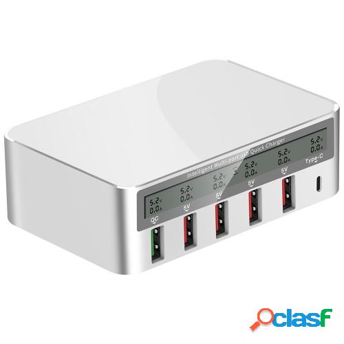 818 Cargador rápido USB inteligente de múltiples puertos