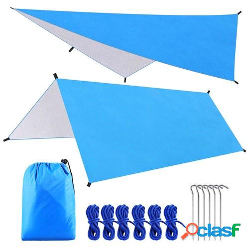 9.8 * 9.8ft Multifunctional Waterproof Camping Tarp Hammock