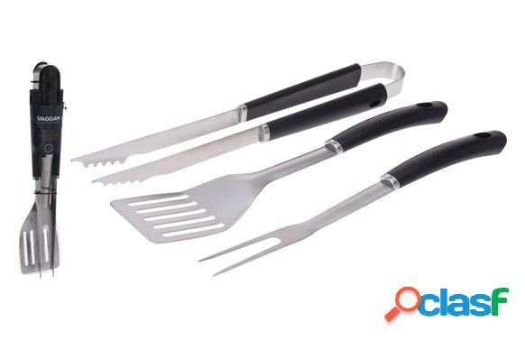 Accesorios para Barbacoa de Acero Inoxidable 3 piezas