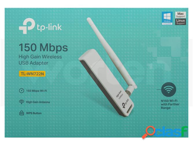 Adaptador USB Inalámbrico TP-LINK TL-WN722