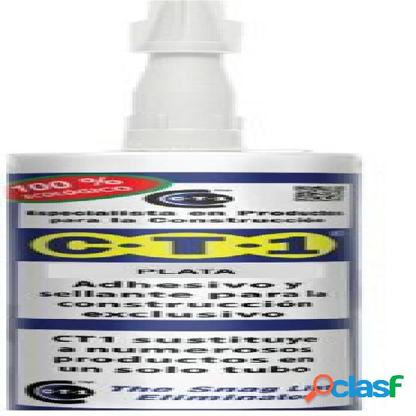 Adhesivo sellador polímero 290 Ml plata Ct1