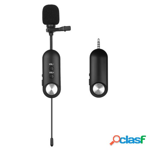 Andoer Wireless Lavalier Lapel Mic Rechargeable Clip-on