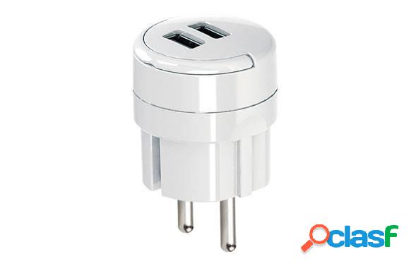 Apaptador de corriente Electraline 2 Usb 2,1A