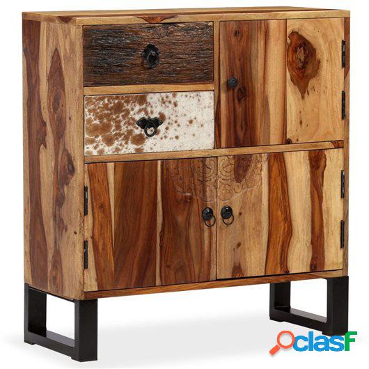 Aparador de madera maciza de sheesham 70x30x80 cm