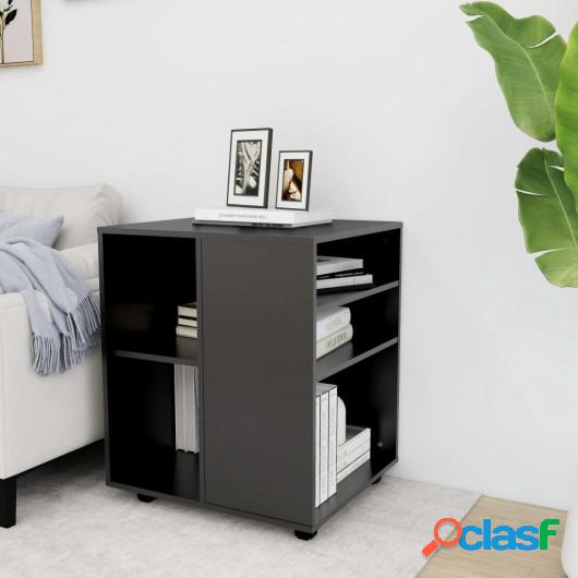 Armario con ruedas de aglomerado gris 60x53x72 cm