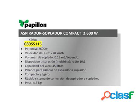 Aspirador /soplador papillon compact 2600 watios