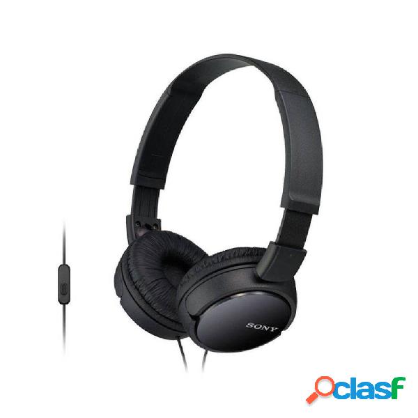 Auriculares Sony MDR-ZX110B/ Jack 3.5/ Negros