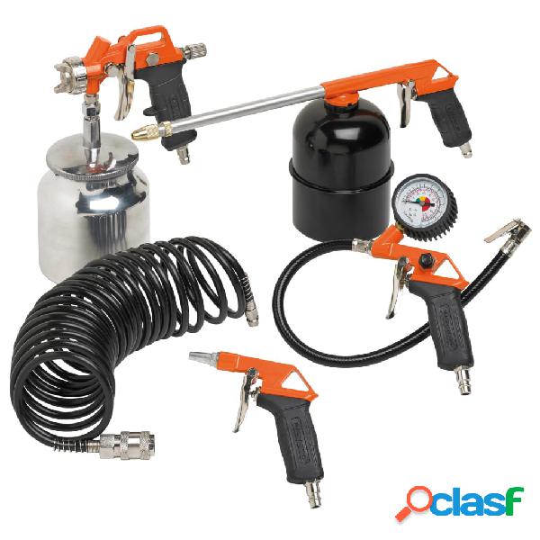 BLACK+DECKER BLACK + DECKER Accesorios neumáticos 5 piezas