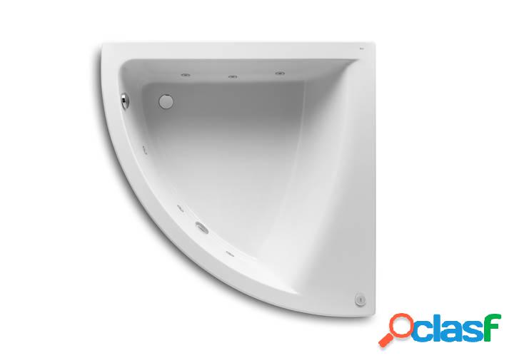 Bañera acrílica Roca angular simétrica con hidromasaje