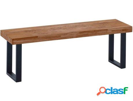 Banco ABECEDARIO boreal – Negro (Madera - 120 x 47 x 34