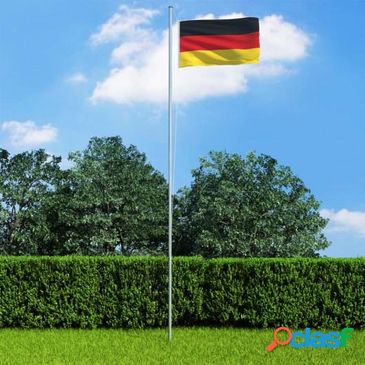 Bandera de Alemania y mástil de aluminio 6,2 m