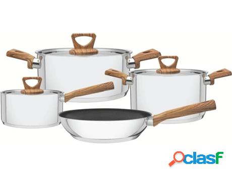 Batería de Cocina TRAMONTINA Brava 4 piezas Antiadherente