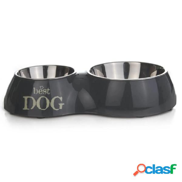 Beeztees Cuenco doble para perros Best Dog 1050 ml 37x22 cm