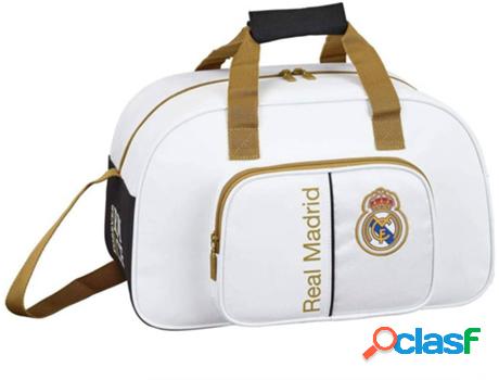 Bolsa de Deporte REAL MADRID 63505 Blanco (40 x 24 x 23 cm)