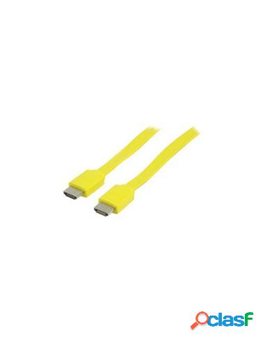 CABLE KABLEX HDMI 1.4 19 MACHO / 19 MACHO 2M 3D YELLOW