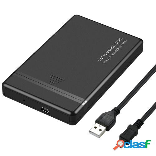 Caja de disco duro de 2.5 '' para SATA HDD / SDD a USB 2.0