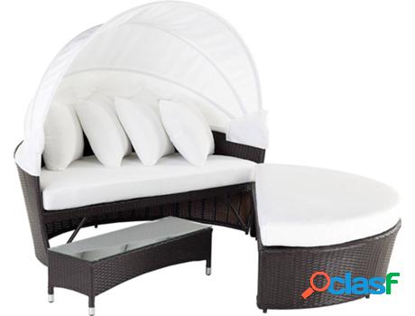 Cama 16552 (Blanco - Polietileno -150x158x138 cm)