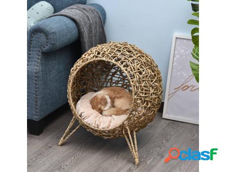 Camas para Gatos PAWHUT D30-245ND (Beige - 52 x 58 cm -