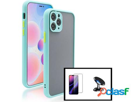 Carcasa + Protector + Soporte iphone 11 Pro Max PHONECARE