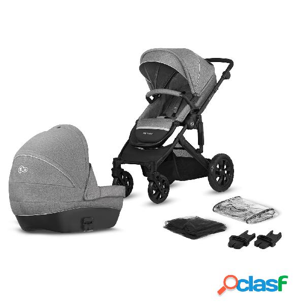 Carrito Bebé 2 Piezas PRIME LITE gris