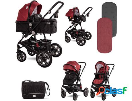 Carrito de Bebé Lorelli Trío Lora set Negro, Rojo