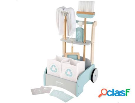 Carrito de limpieza WOOMAX de madera (Edad Mínima: 3 años