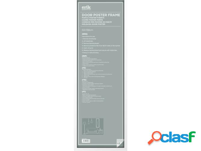 Cartel ERIK EDITORES MDF Blanco (53X158 cm)