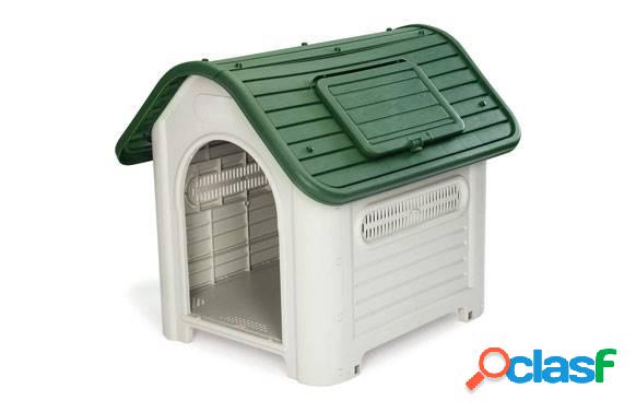 Caseta para perros de resina Gardiun Dakota Green 72x87x75cm