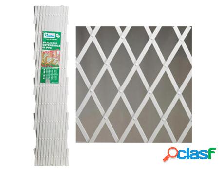 Celosia pvc blanca extensible 3x1 metros.