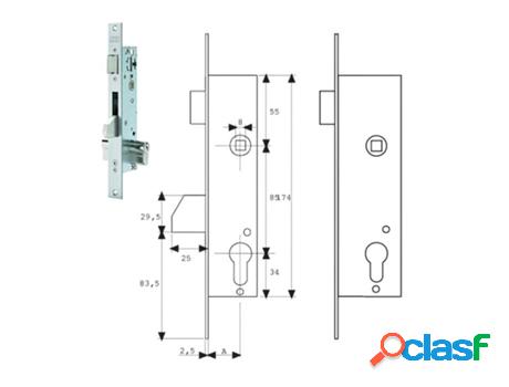 Cerradura tesa 2219/25/3ai