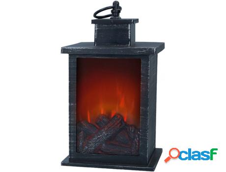 Chimenea Eléctrica AMBIENTS LED Negro (14x14x25cm)