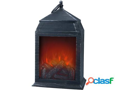 Chimenea Eléctrica AMBIENTS LED Negro (16x14x26cm)