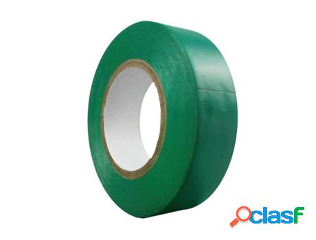 Cinta aislante 20 m. x 19 mm. verde uso doméstico