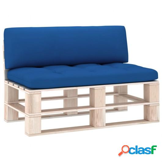 Cojines para sofá de palés 2 piezas azul royal