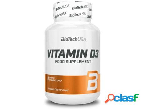 Complemento Alimentar BIOTECH USA Vitamin D3 50 Mcg