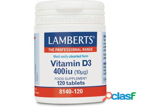 Complemento Alimentar LAMBERTS Vitamina D 400 Ui 10Μg 120