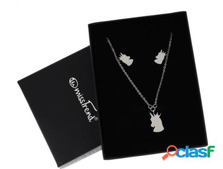 Conjunto Collar y Pendientes MISSTREND Conjunto Unicornio