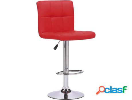 Conjunto de 2 Taburetes HABITAT & JARDIN Manhattan (Rojo -