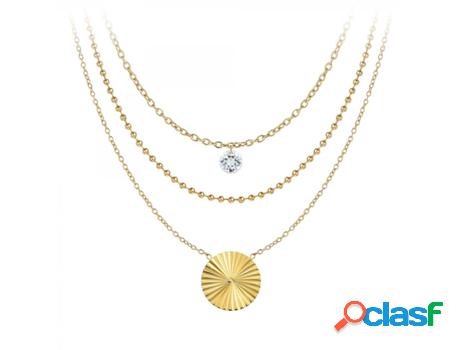 Conjunto de Collares SC_BOHEME Cristales (Acero - Dorado -