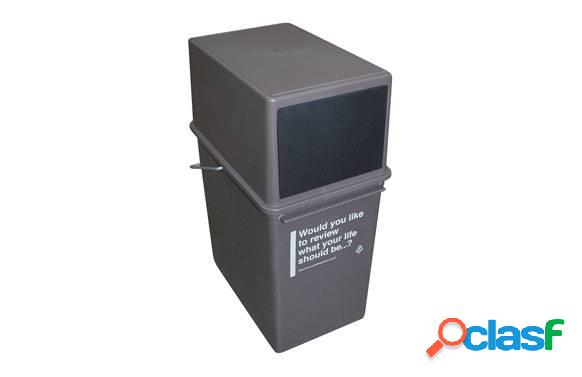Contenedor de reciclaje apilable LYO Chocolate 17L
