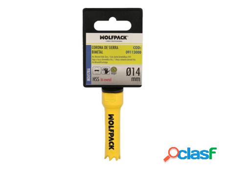 Corona sierra bimetal ø 14 mm. templado termico, base