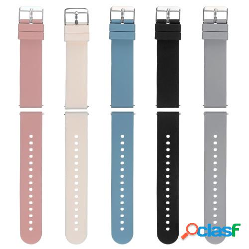 Correa de reloj de 20 mm Correa de silicona suave de