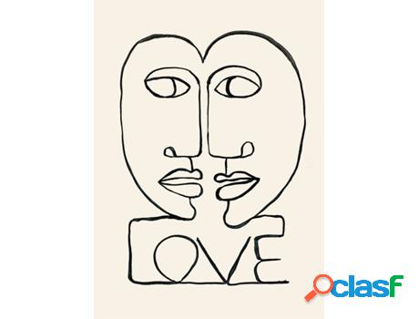 Cuadro BENEFFITO Póster Love Art (21x30 cm)
