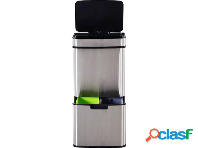 Cubo de Basura HOMCOM 851-018 (72 L - Acero Inoxidable)