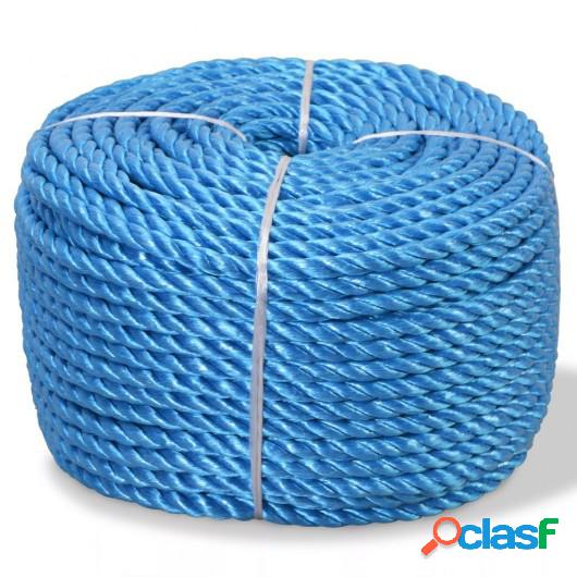 Cuerda trenzada de polipropileno 12 mm 100 m azul