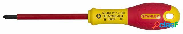 Destornillador Stanley FatMax Pozidrive aislado PZ0x75mm