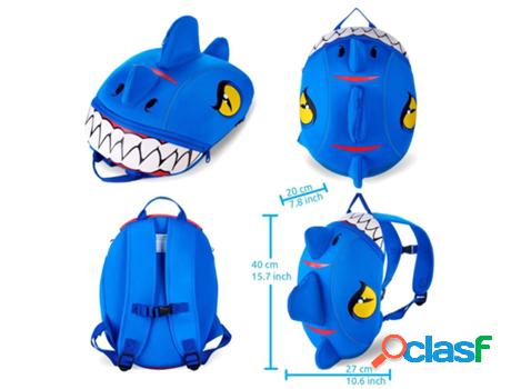 Dragón Azul mochila de neopreno para niños de preescolar |